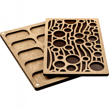 Bead Organizer with Wooden Lid