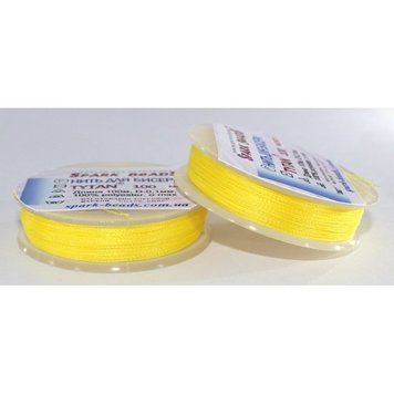 Beading thread Tytan 100 (yellow bright saturated) 100 meters