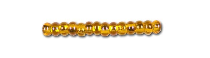 Bright yellow rainbow with silver plated center, Czech beads