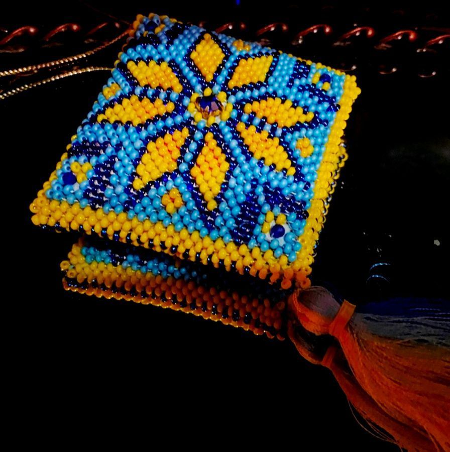 Alatyr "Freedom" (Volumetric tile and pendant), Complete kit for creating a DIY amulet with beads and decorative elements, Kit
