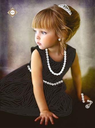 Kleine Prinzessin, Schema zum Selbststicken (DIY) mit Perlen (selbstst&auml;ndige Materialauswahl) СЛ-3103 фото