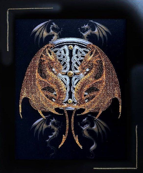 Guardians of the East: Sacred Glass Components Embroidery Artifact Kit, Kit