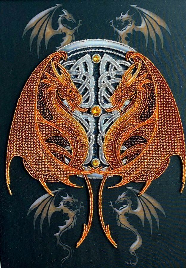 Guardians of the East: Sacred Glass Components Embroidery Artifact Kit, Kit