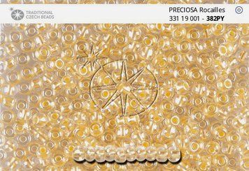Transparent pale yellow with pearly pastel center, Czech beads