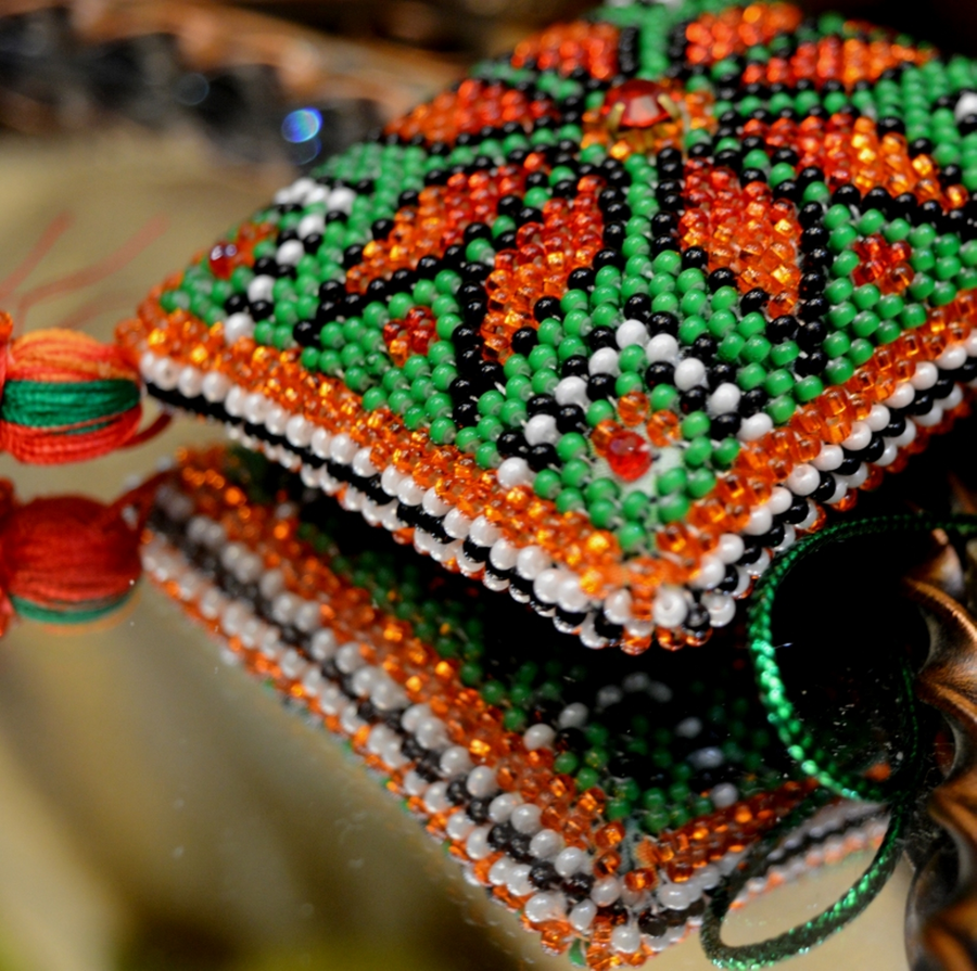 Alatyr "Energy" (Volumetric tile and pendant), Complete kit for creating a DIY amulet with beads and decorative elements, Kit