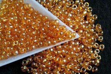 Amber transparent with glossy shine large, Czech beads