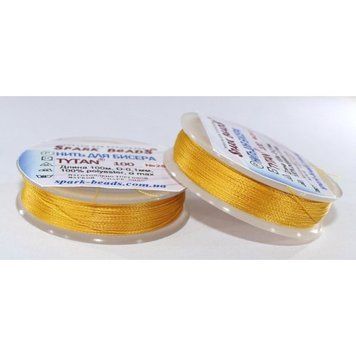 Beading thread Tytan 100 (golden yellow) 100 meters