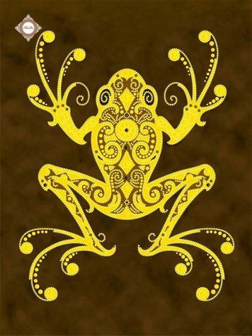 Magic leiopelma, Scheme for self-embroidery (DIY) with beads and decorative elements (independent selection of materials), Scheme