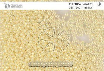 Cream-beige pearly gloss, jewelry Czech beads