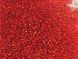 Light red with silver plated center, Czech beads