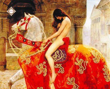 Lady Godiva, Schema zum Selbststicken (DIY) mit Perlen (selbstst&auml;ndige Materialauswahl) СЛ-3206 фото