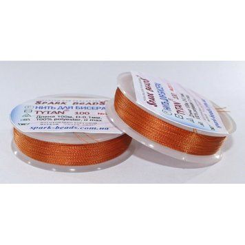 Beading thread Tytan 100 (terracotta) 100 meters