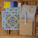 Alatyr "Harmony" (Volumetric tile and pendant), Complete kit for creating a DIY amulet with beads and decorative elements, Kit