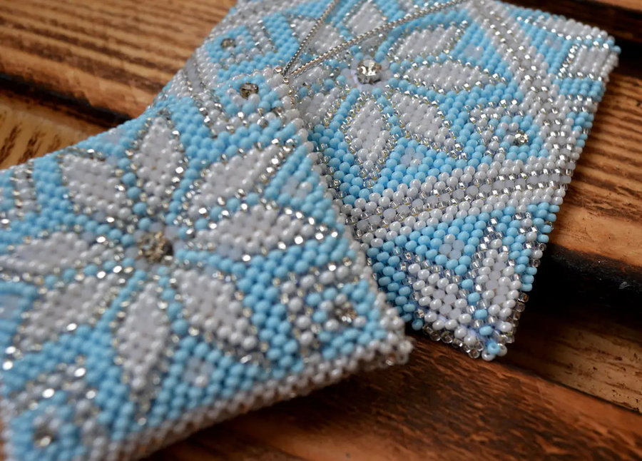 Alatyr "Harmony" (Volumetric tile and pendant), Complete kit for creating a DIY amulet with beads and decorative elements, Kit