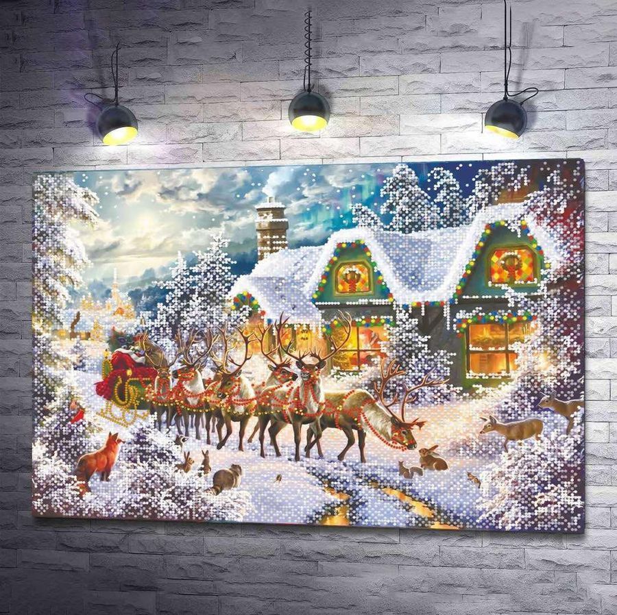 Once Upon a Christmas, Схема для самостійної вишивки бісером (DIY) та декоративними елементами (самостійний підбір матеріалів) СЛ-3452 фото